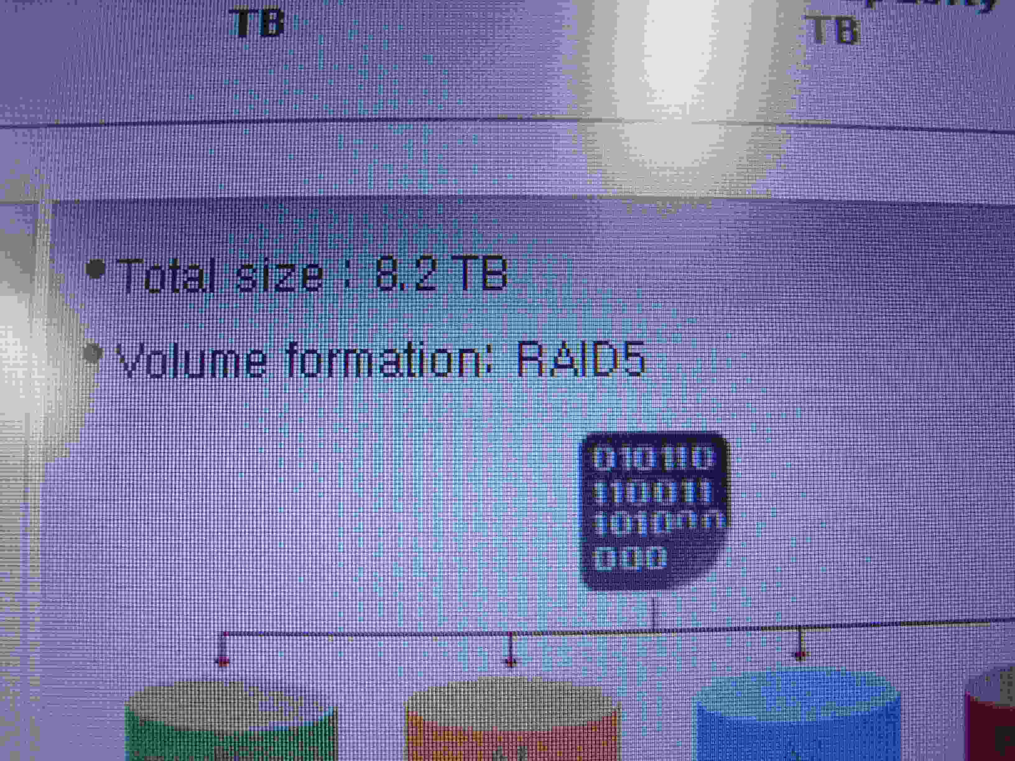 8.2TBのRAID5が完成