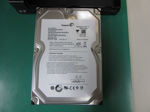HDDはSeagateの1.5GB　 Barracuda 7200.11