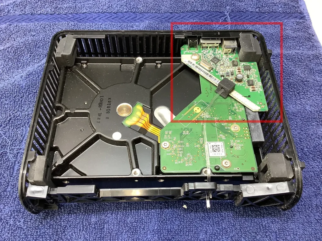 故障した暗号化基板